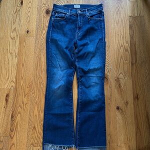 Mother The Insider Crop Step Fray